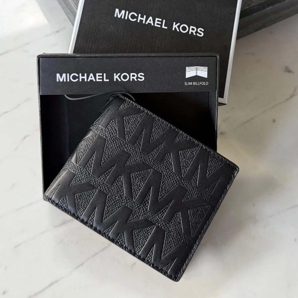 New Michael Kors Andy Slim Billfold Wallet